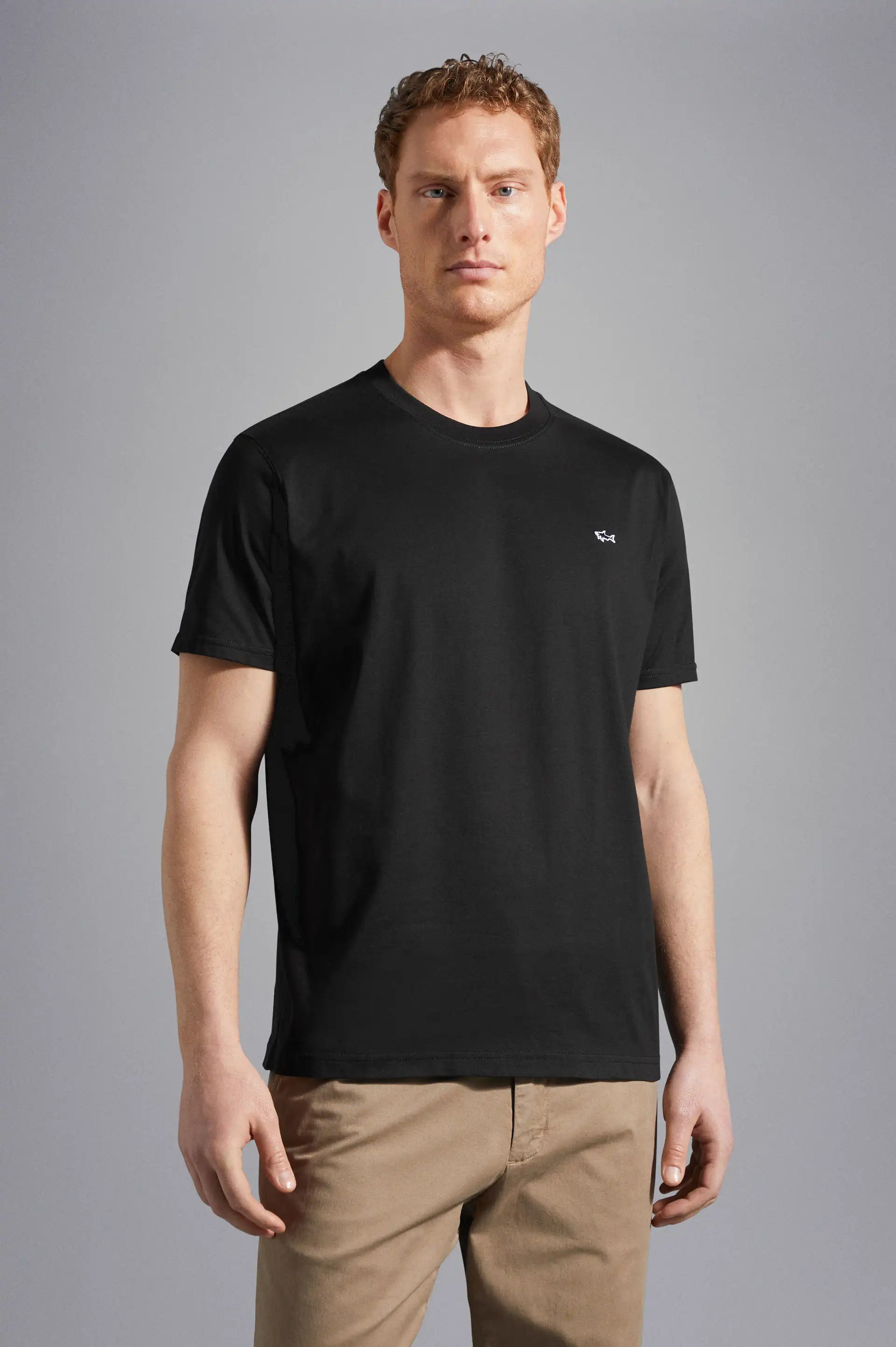 tshirt-paul-shark-noir-c0p1092-face