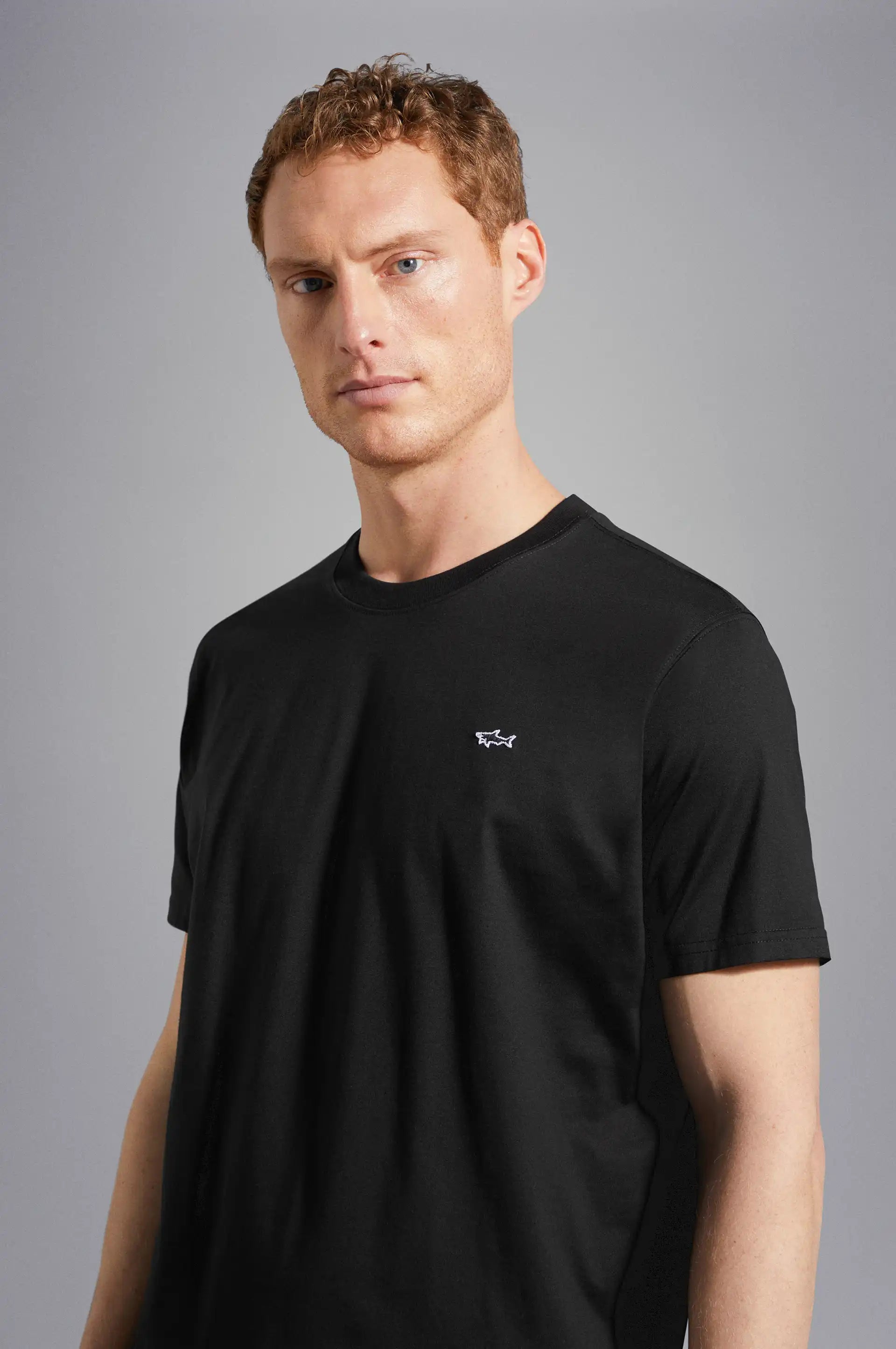 tshirt-paul-shark-noir-c0p1092-profil