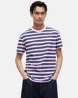 tshirt-raye-tommy-jeans-bleu-face