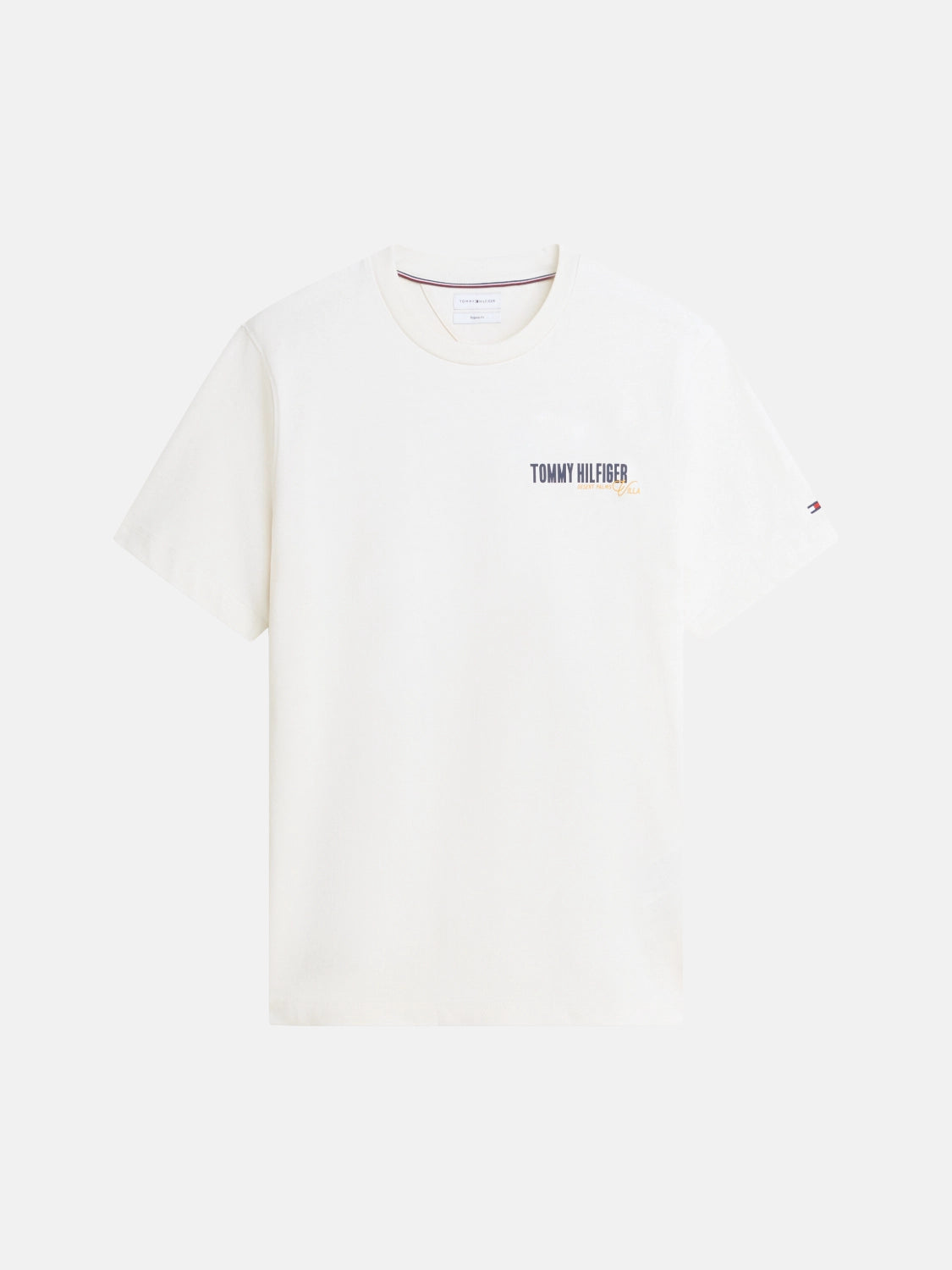 tshirt-tommy-hilfiger-beige-coton-a-plat