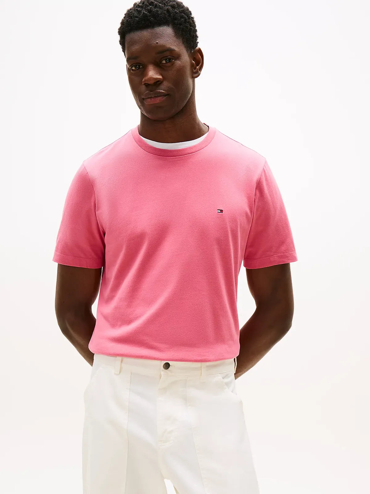 tshirt-tommy-hilfiger-homme-rose-face