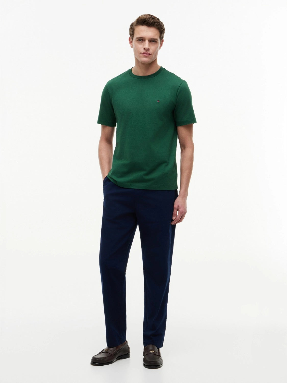 tshirt-tommy-hilfiger-homme-vert-MW0MW39995L2N-porte