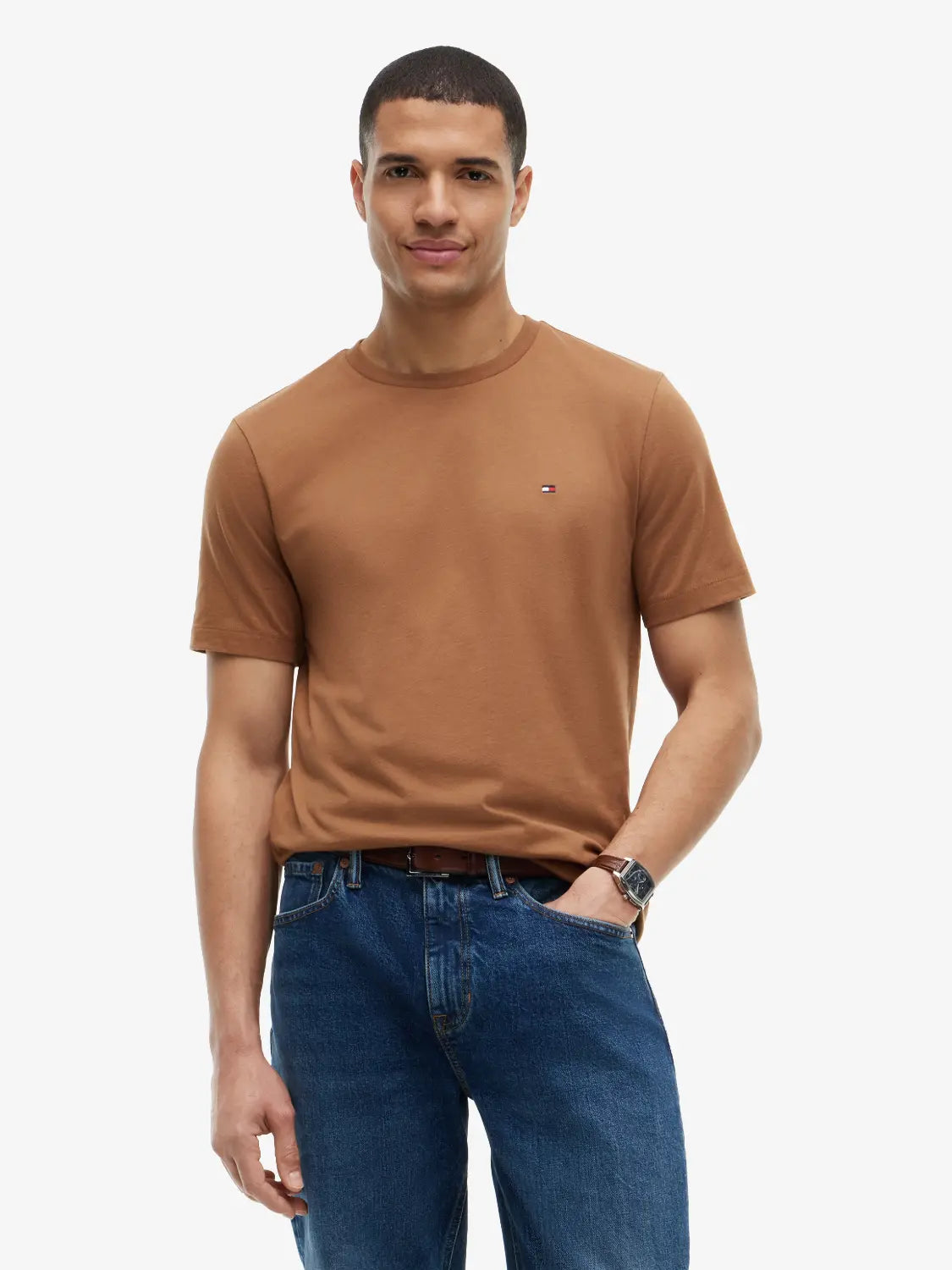 tshirt-tommy-hilfiger-marron-face-mw0mw39995gvh