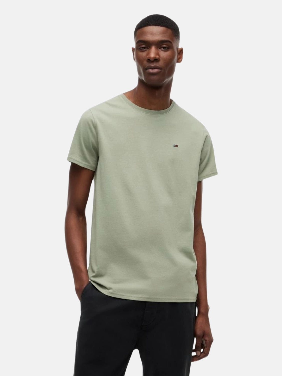 tshirt-tommy-jeans-kaki-face