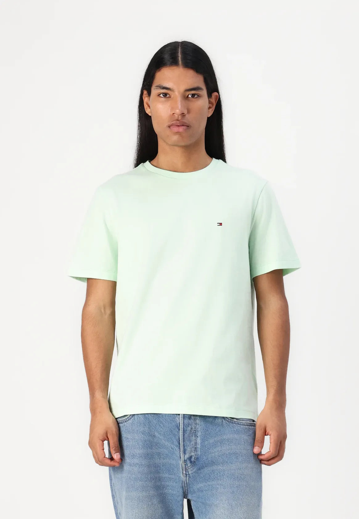 tshirt-tommyhilfiger-homme-vert-face