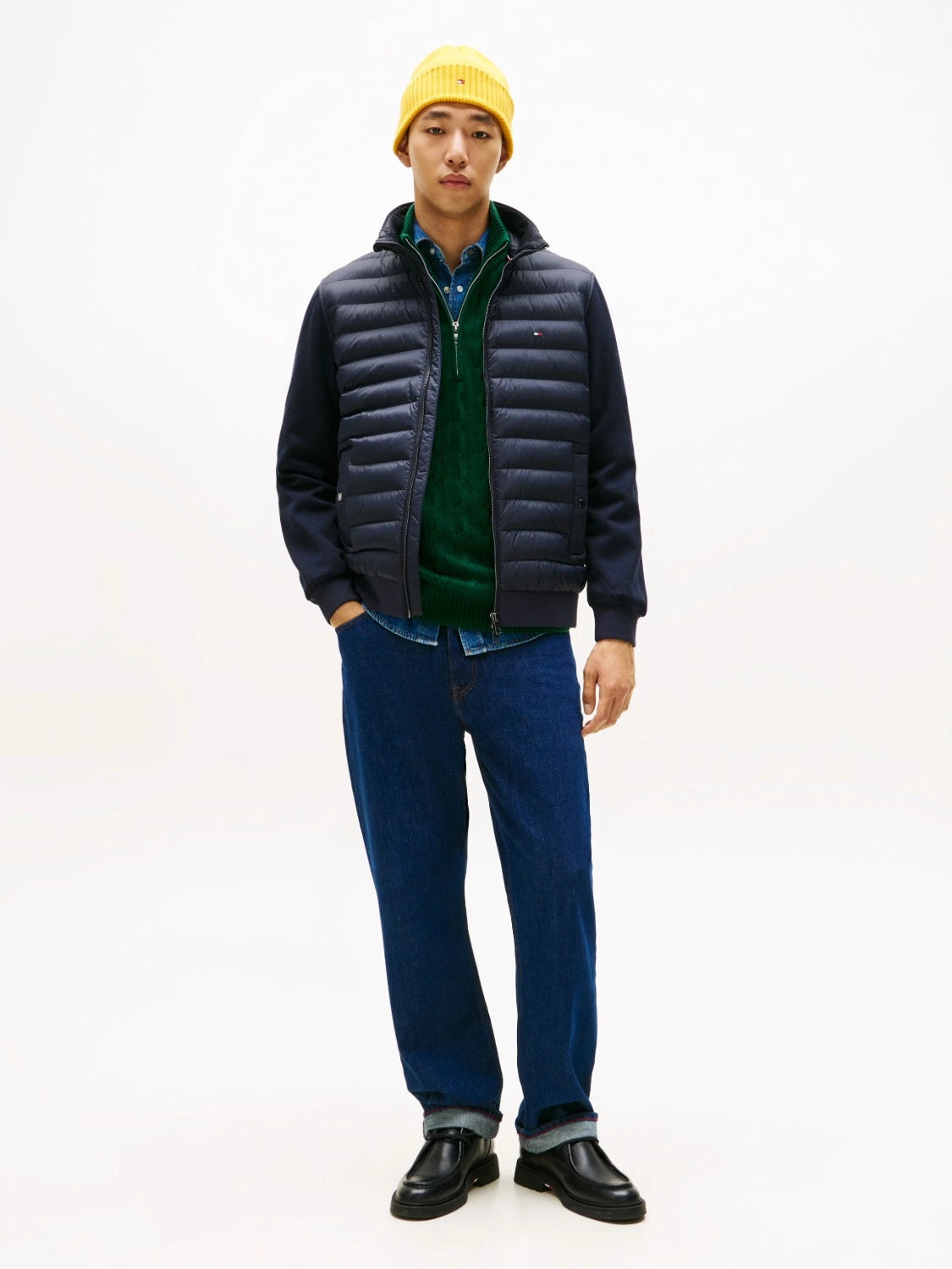 veste-bi-matiere-tommy-hilfiger-homme-marine-porte