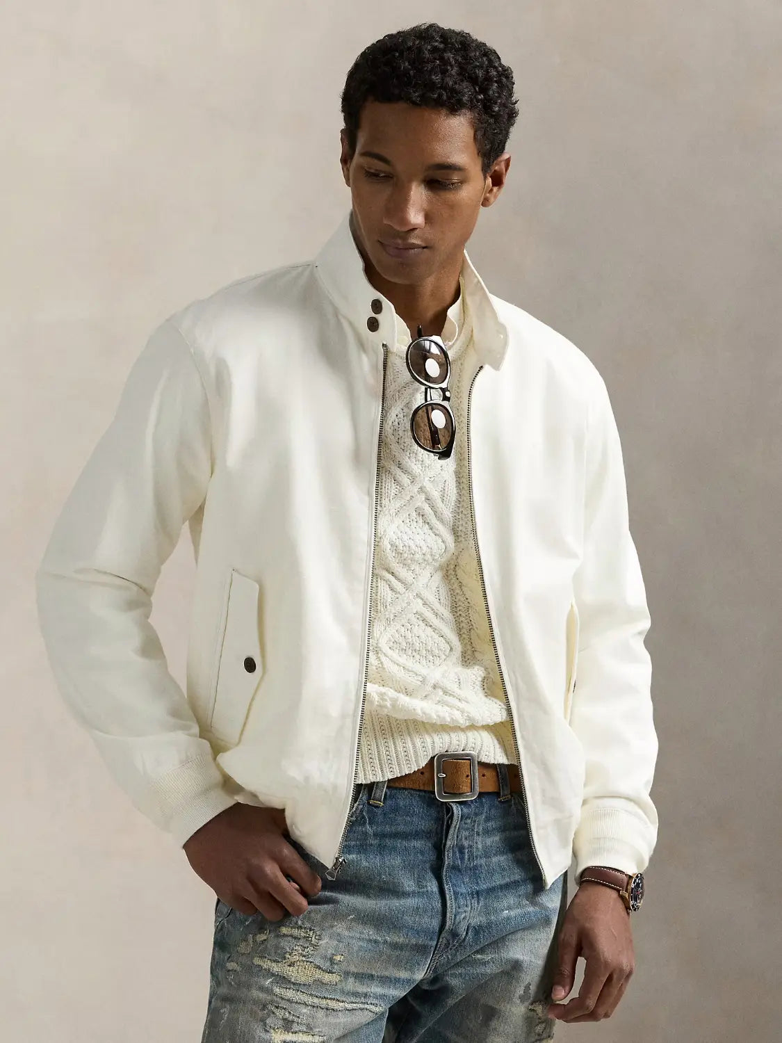 veste-chino-ralph-lauren-homme-blanche-face