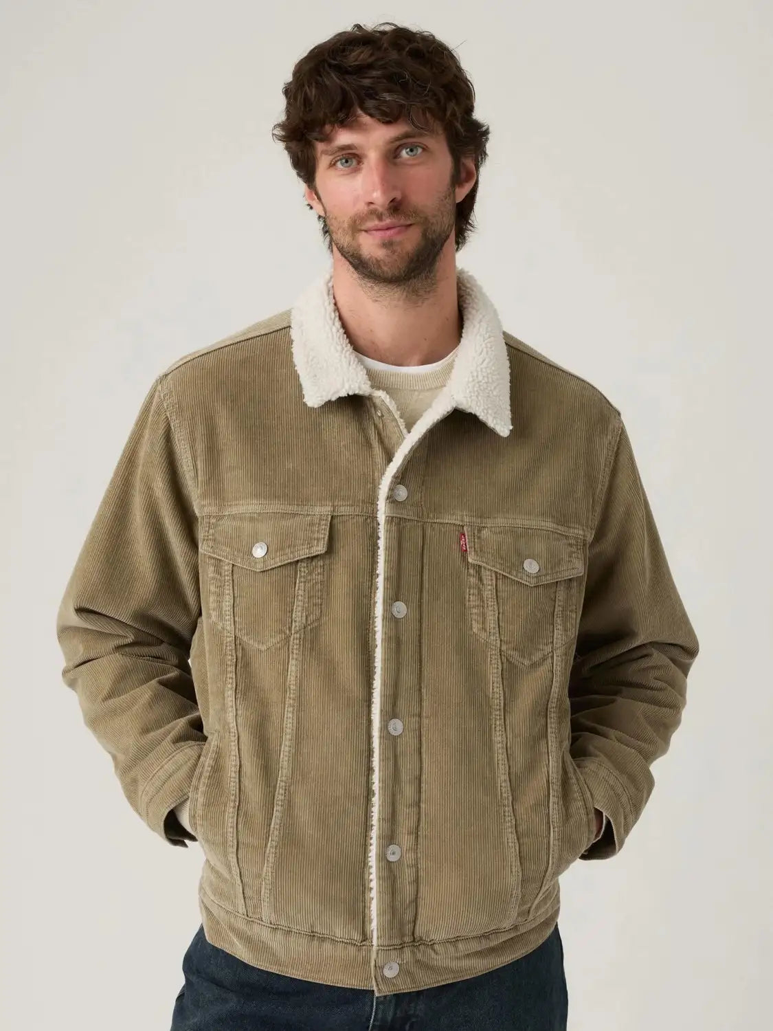 veste-sherpa-levis-beige-homme-face