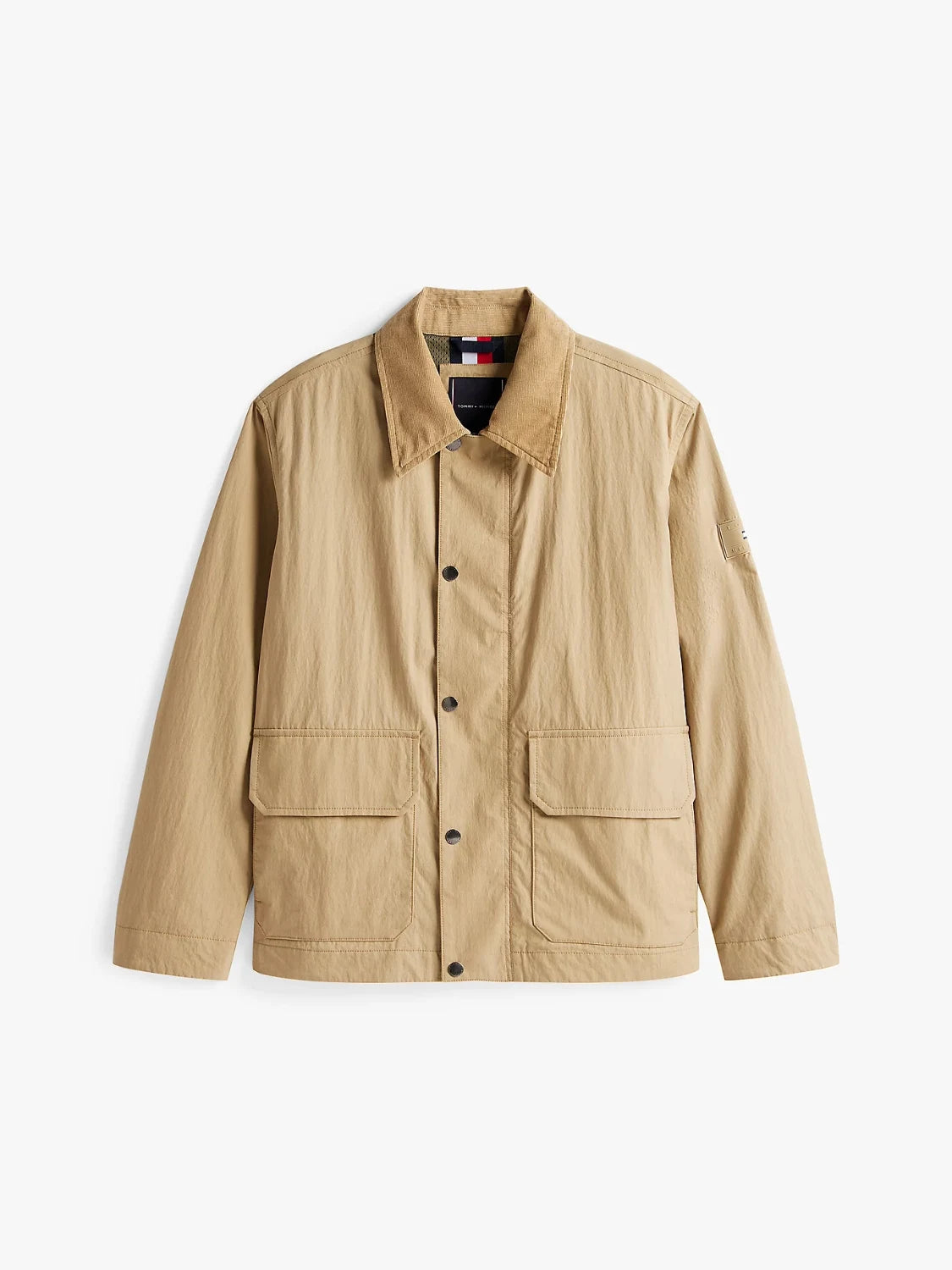 veste-tommy-hifilger-homme-beige-a-plat
