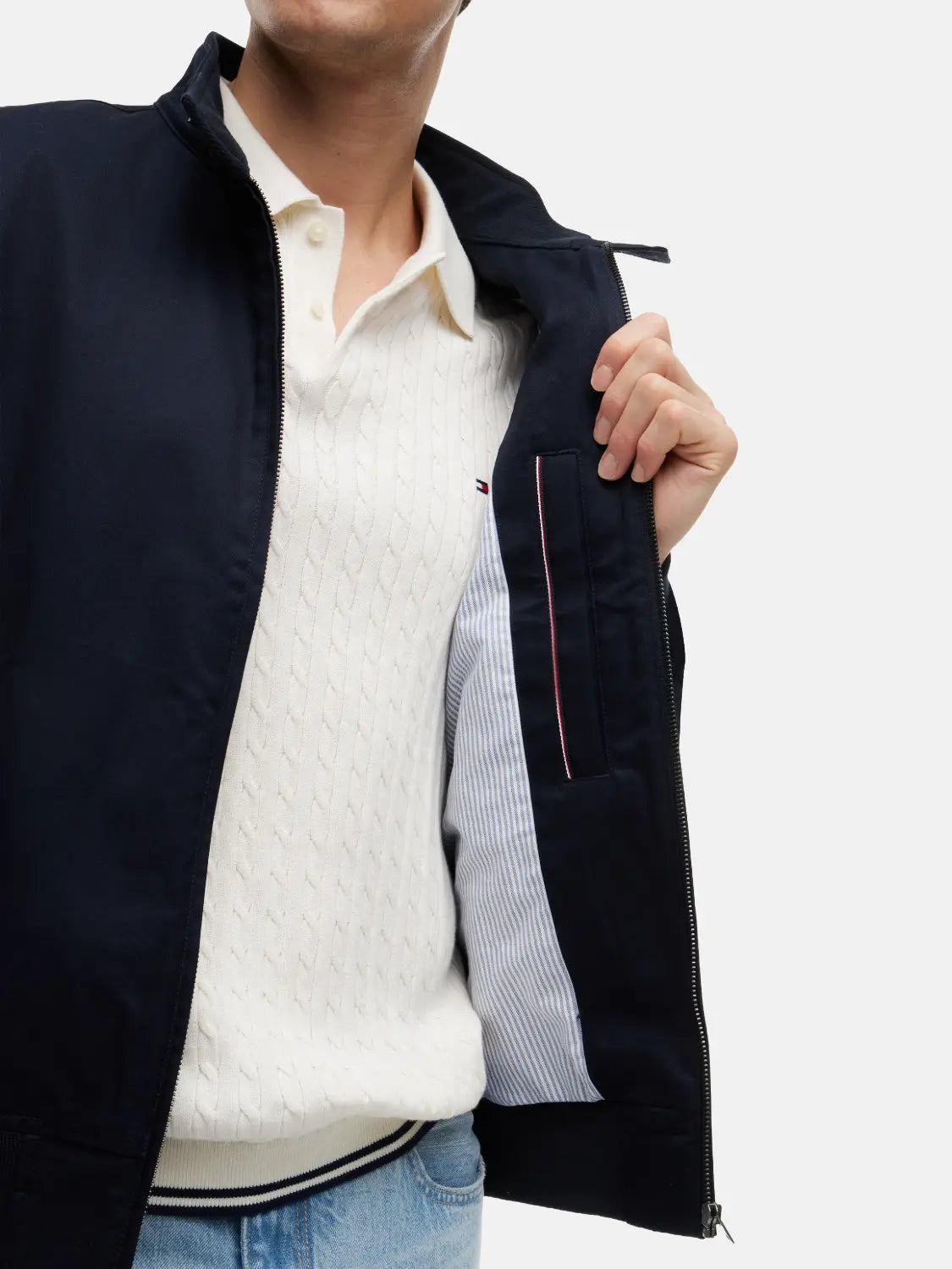 veste-tommy-hilfiger-marine-ouvert
