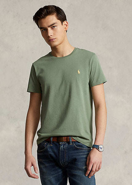 T-Shirt Ralph Lauren kaki en coton | Georgespaul