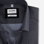 Charger l&#39;image dans la galerie, Chemise OLYMP ajustée marine en coton | Georgespaul
