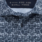 Charger l&#39;image dans la galerie, Chemise à imprimés Luxor OLYMP coupe droite bleue | Georgespaul
