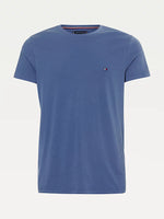 Laden Sie das Bild in den Galerie-Viewer, T-Shirt logo Tommy Hilfiger bleu en coton bio | Georgespaul
