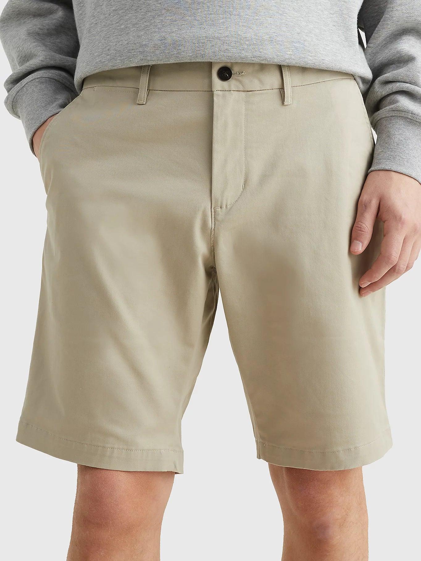 Bermuda Tommy Hilfiger beige en coton bio stretch - Georgespaul