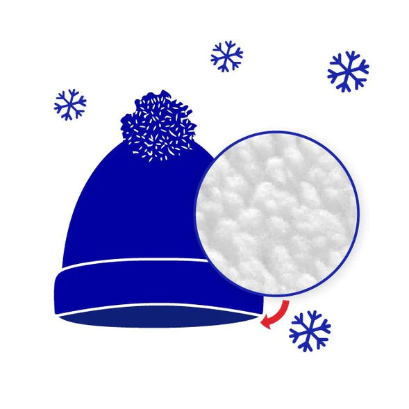 Bonnet mixte Cabaïa marine pompons interchangeables | Georgespaul