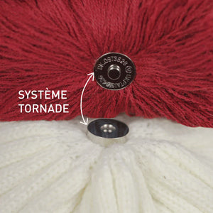 Bonnet mixte Cabaïa marine pompons interchangeables | Georgespaul