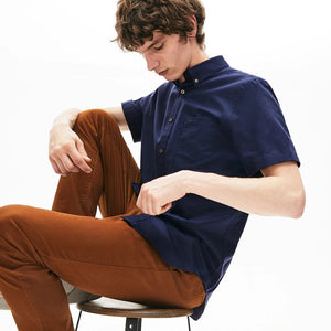 Gerade geschnittenes Mini-Piqué-Hemd von Lacoste aus Baumwolle