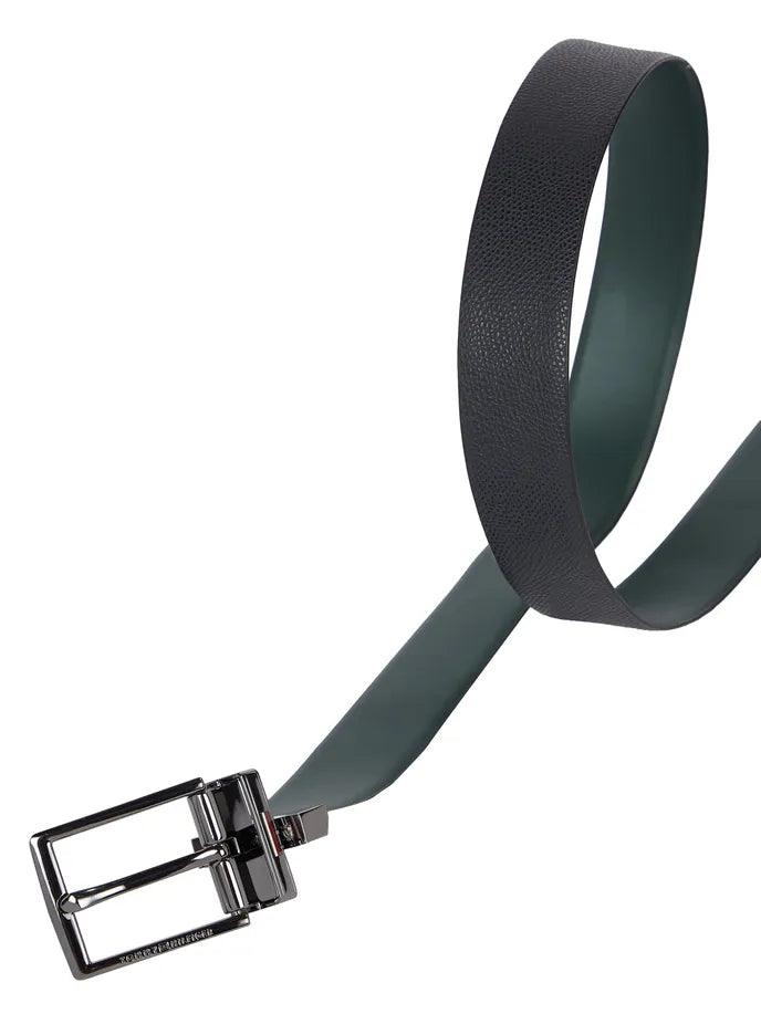 Ceinture Tommy Hilfiger noire en cuir - Georgespaul