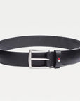 Ceinture Tommy Hilfiger noire en cuir pour homme I Georgespaul