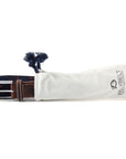 Ceinture tressée Billybelt bleue en cuir - Georgespaul