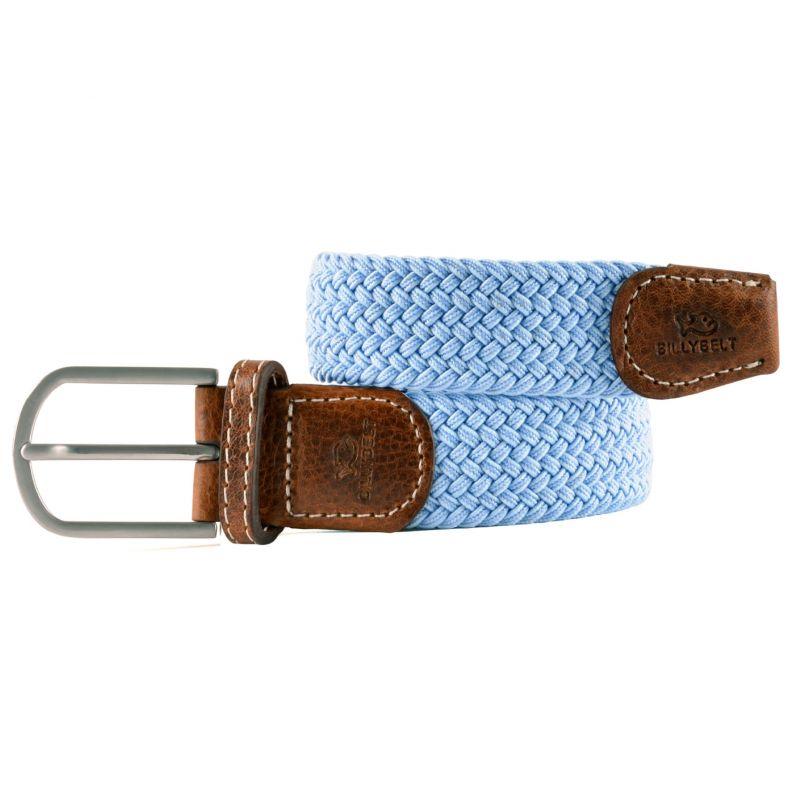 Ceinture tressée pour homme Billybelt bleue en cuir | Georgespaul