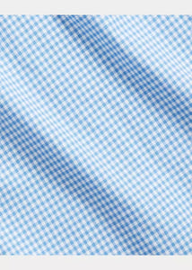 Chemise motifs vichy homme Ralph Lauren ajustée bleue | Georgespaul
