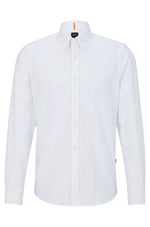 Afbeelding in Gallery-weergave laden, Chemise BOSS blanche en coton pour homme I Georgespaul
