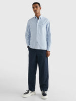 Afbeelding in Gallery-weergave laden, Chemise Tommy Hilfiger bleu clair en coton pour homme I Georgespaul
