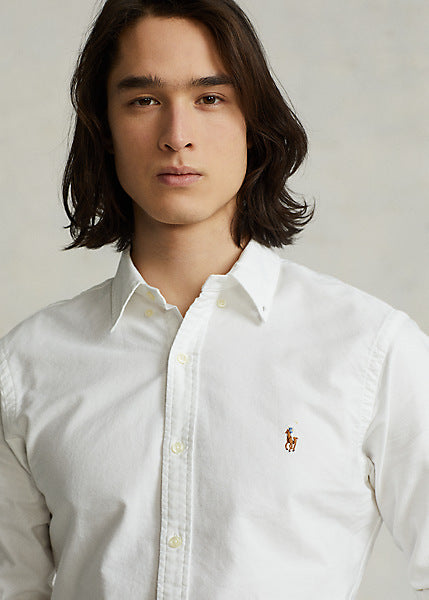 Chemise Ralph Lauren ajustée blanche pour homme | Georgespaul