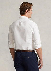 Chemise Ralph Lauren blanche en coton Oxford pour homme I Georgespaul
