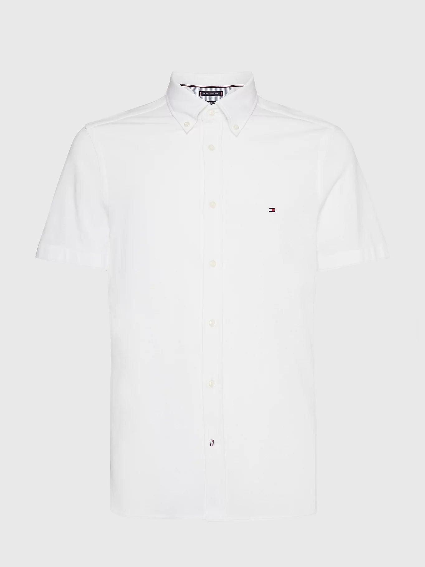 Chemise Tommy Hilfiger blanc en coton bio - Georgespaul