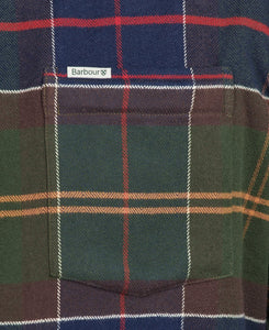 Chemise à carreaux pour hommes Barbour verte et rouge I Georgespaul
