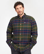 Charger l&#39;image dans la galerie, Chemise à carreaux pour hommes Barbour verte et rouge I Georgespaul
