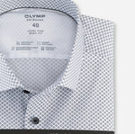 Charger l&#39;image dans la galerie, Chemise à imprimés homme Modern Kent OLYMP ajustée blanche | Georgespaul

