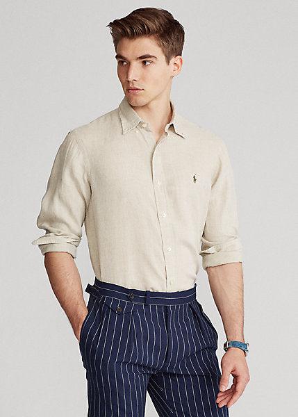 Chemise Ralph Lauren beige en lin - Georgespaul