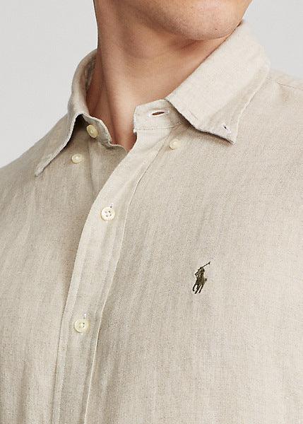 Chemise Ralph Lauren beige en lin - Georgespaul