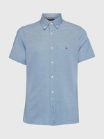 Afbeelding in Gallery-weergave laden, Chemise manches courtes Tommy Hilfiger bleu pour homme I Georgespaul
