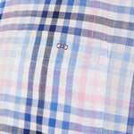 Charger l&#39;image dans la galerie, Chemise manches courtes à carreaux Eden Park rose en coton | Georgespaul
