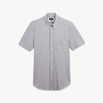 Charger l&#39;image dans la galerie, Chemise manches courtes Eden Park grise en coton piqué
