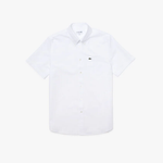 Laden Sie das Bild in den Galerie-Viewer, Chemise manches courtes homme Lacoste blanche coton Oxford | Georgespaul
