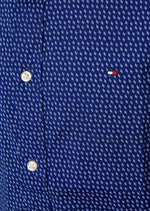 Laden Sie das Bild in den Galerie-Viewer, Chemise manches courtes homme Tommy Hilfiger marine coton bio | Georgespaul

