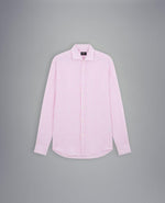 Charger l&#39;image dans la galerie, Chemise rayée Paul &amp; Shark rose en lin

