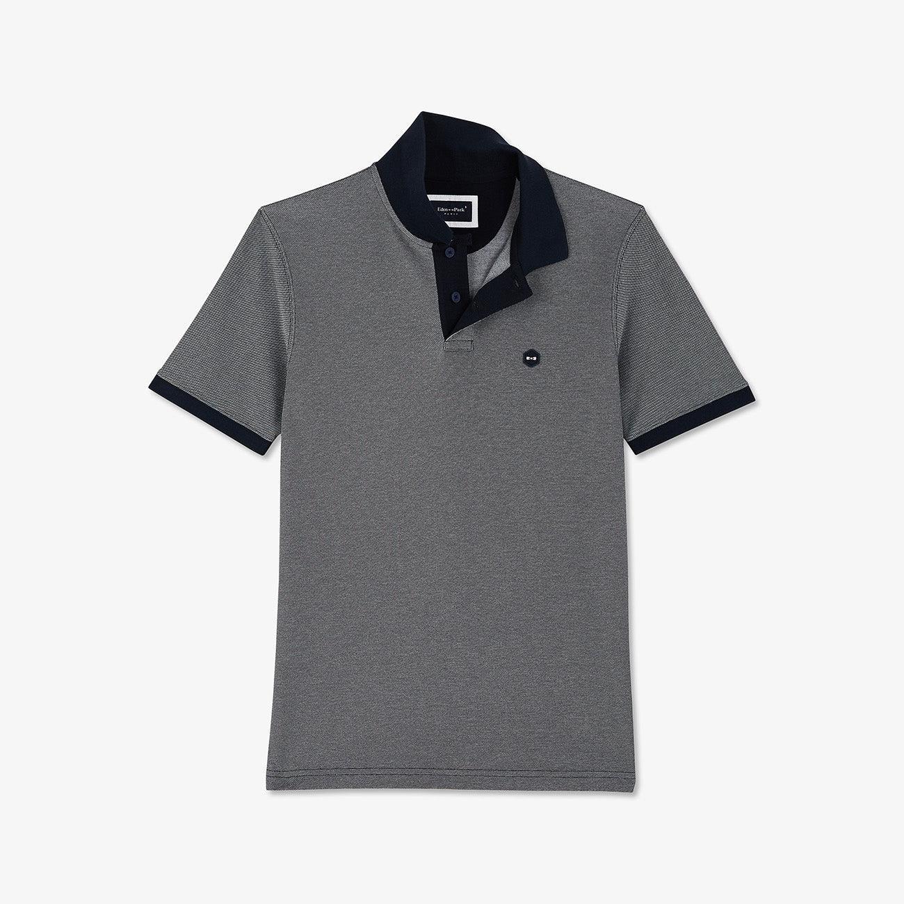 Polo Oxford Eden Park marine en coton - Georgespaul