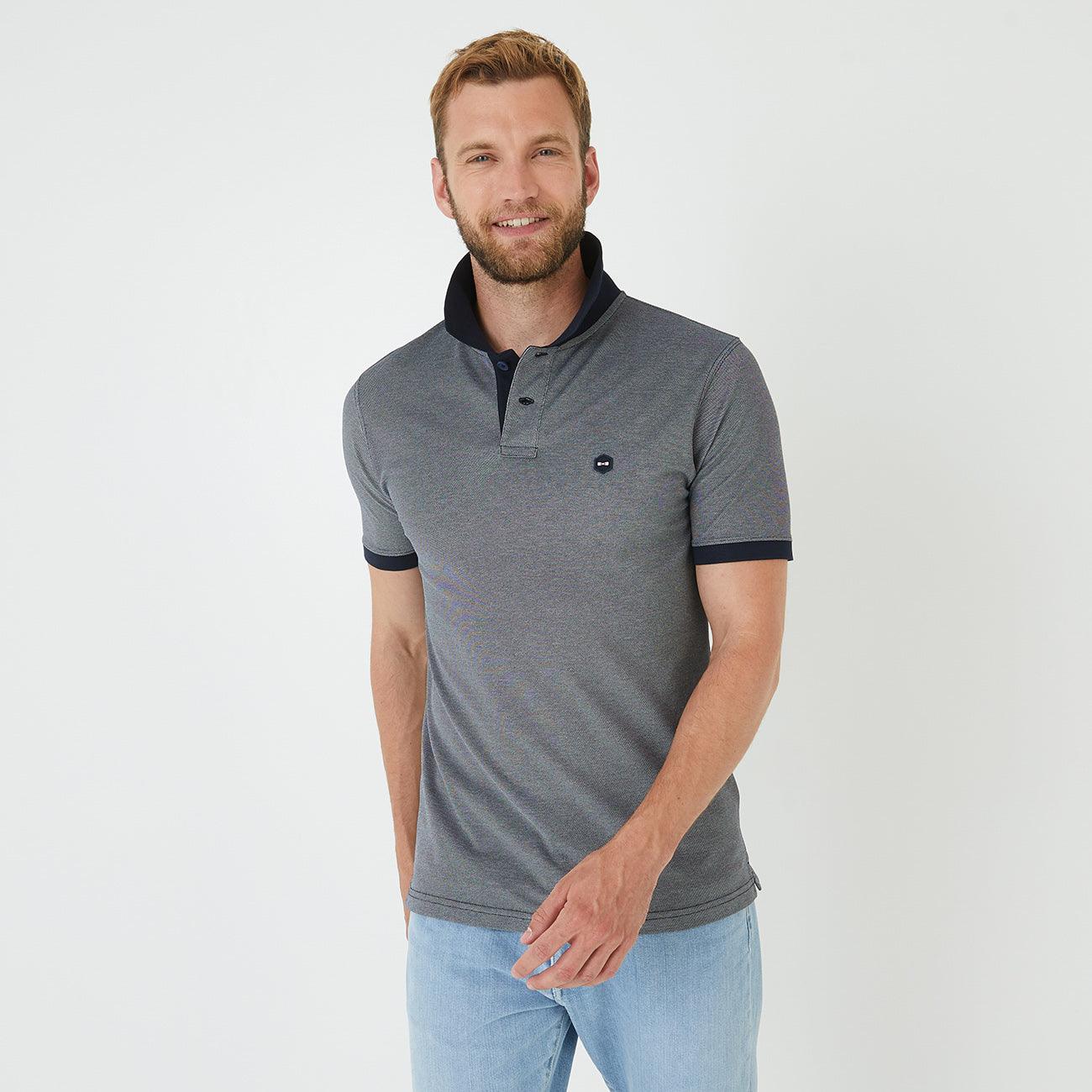 Polo Oxford Eden Park marine en coton - Georgespaul