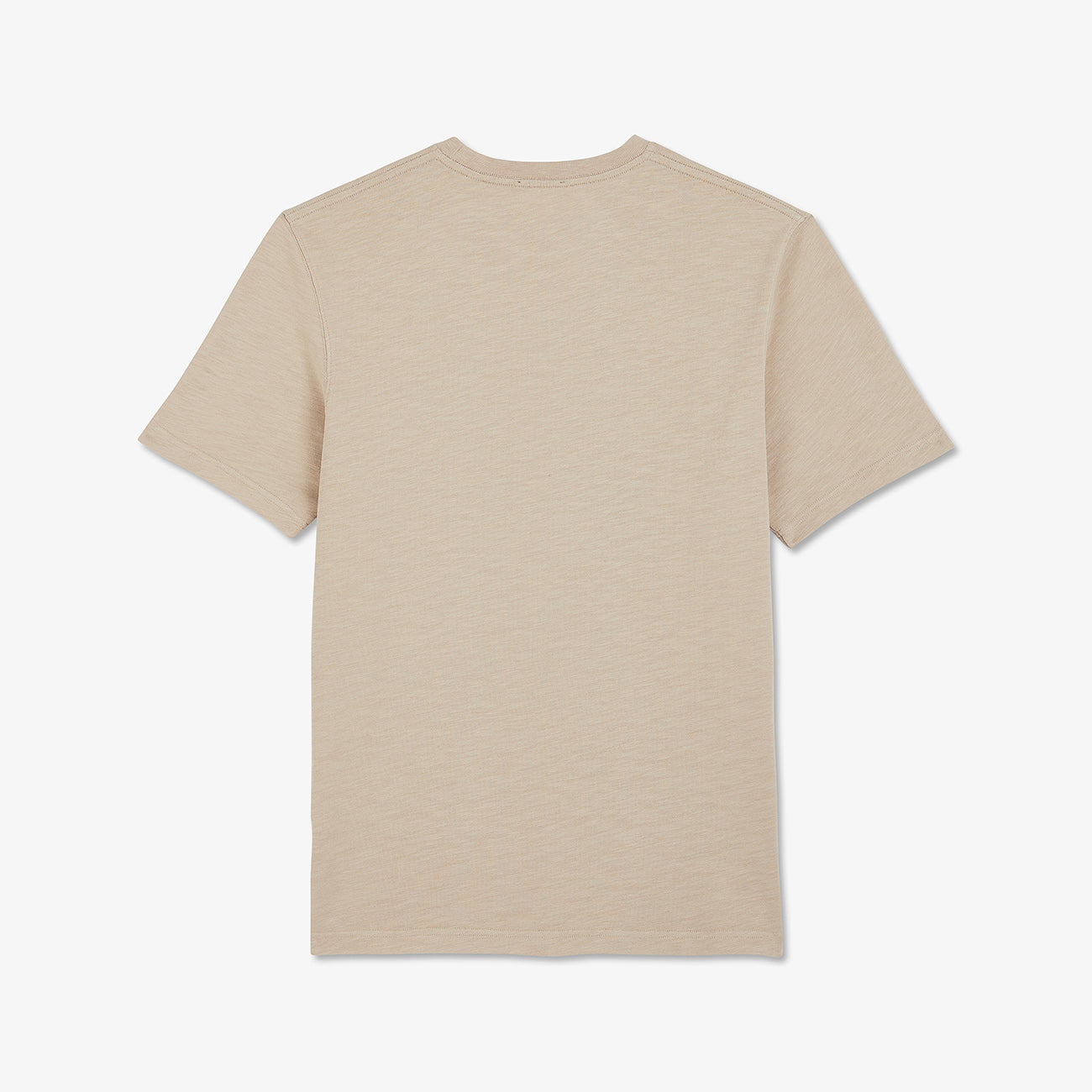 T-shirt manches courtes pour homme Eden Park beige en coton | Georgespaul