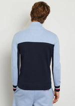 Charger l&#39;image dans la galerie, Gilet zippé bicolore homme Eden Park bleu clair en coton | Georgespaul

