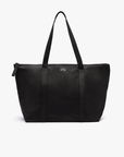 Grand sac cabas Lacoste noir en toile - Georgespaul