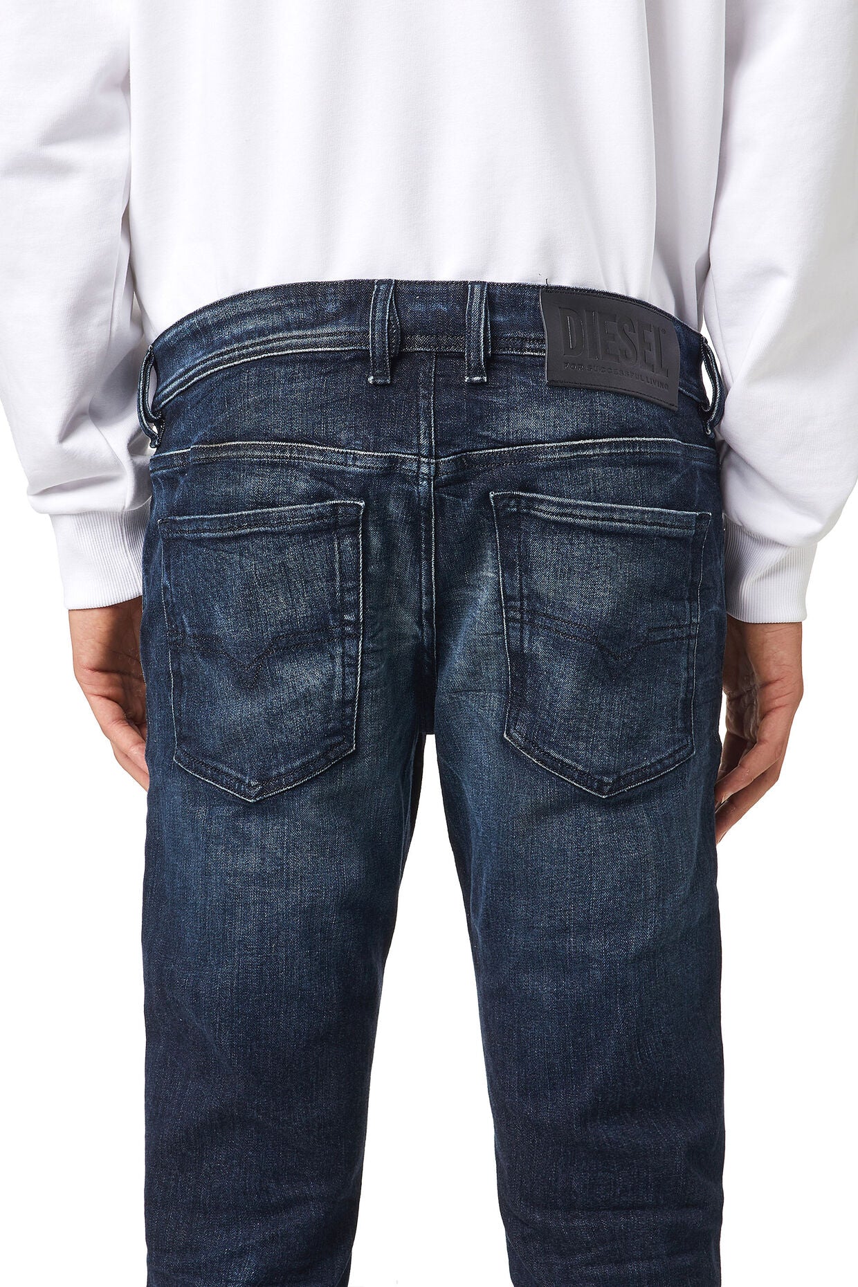 Jeans Sleenker-X pour homme Diesel skinny bleu foncé | Georgespaul
