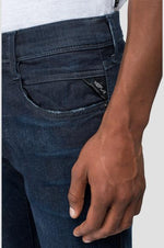 Charger l&#39;image dans la galerie, Jeans slim Hyperflex Replay bleu

